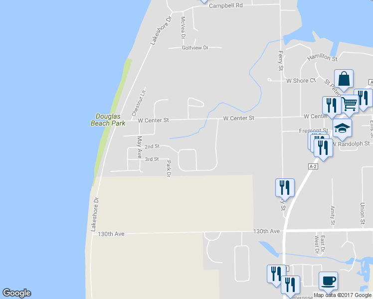 map of restaurants, bars, coffee shops, grocery stores, and more near 753 Clearview Drive in Douglas