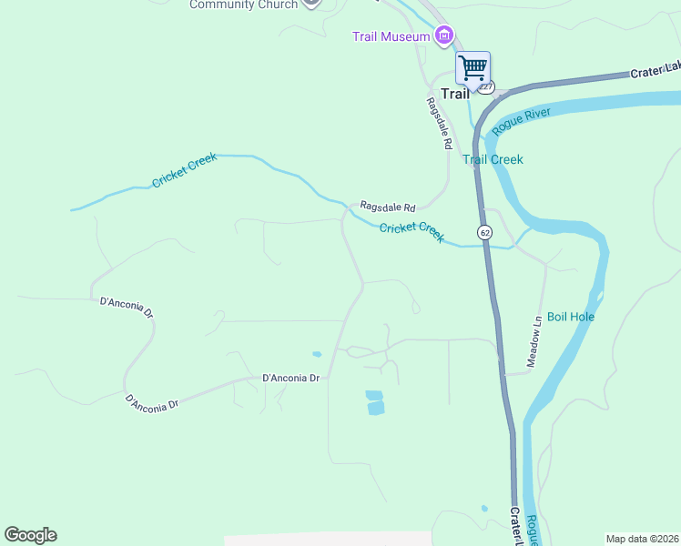 map of restaurants, bars, coffee shops, grocery stores, and more near 780 Ragsdale Road in Trail