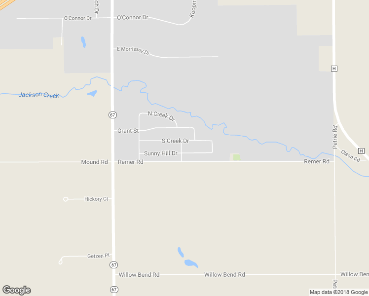 map of restaurants, bars, coffee shops, grocery stores, and more near 1713 Hilltop Drive in Elkhorn