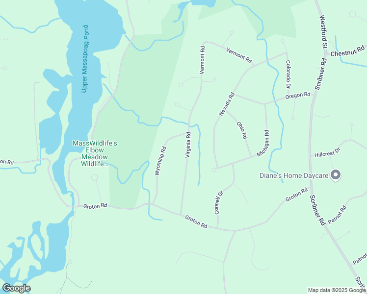 map of restaurants, bars, coffee shops, grocery stores, and more near 16 Virginia Road in Tyngsborough