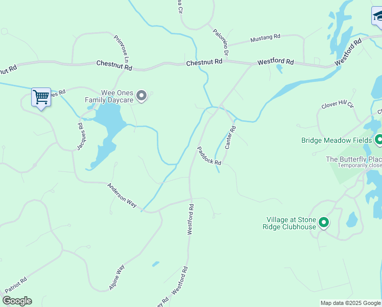 map of restaurants, bars, coffee shops, grocery stores, and more near 321 Westford Road in Tyngsborough