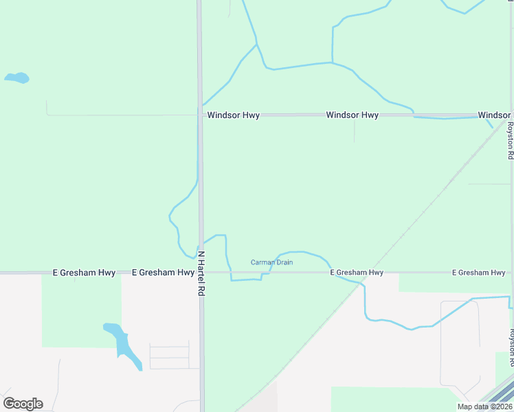 map of restaurants, bars, coffee shops, grocery stores, and more near 5182 Windsor Highway in Potterville