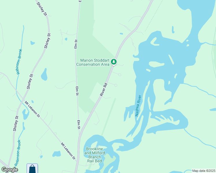 map of restaurants, bars, coffee shops, grocery stores, and more near 3 Rileys Way in Pepperell
