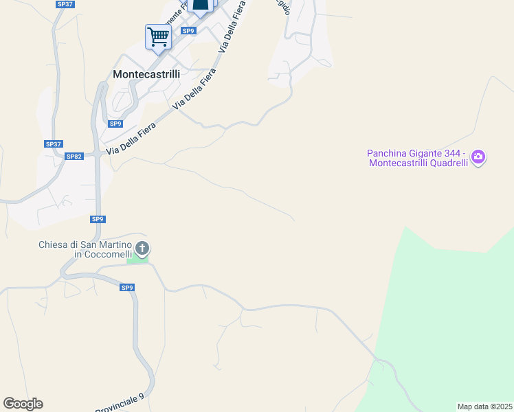 map of restaurants, bars, coffee shops, grocery stores, and more near 174 Vocabolo Zepale in Provincia di Terni