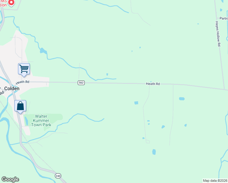 map of restaurants, bars, coffee shops, grocery stores, and more near 8709 Heath Road in Erie