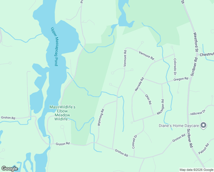 map of restaurants, bars, coffee shops, grocery stores, and more near 6 Indiana Lane in Tyngsborough