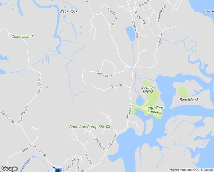 map of restaurants, bars, coffee shops, grocery stores, and more near 218 Bray Street in Gloucester