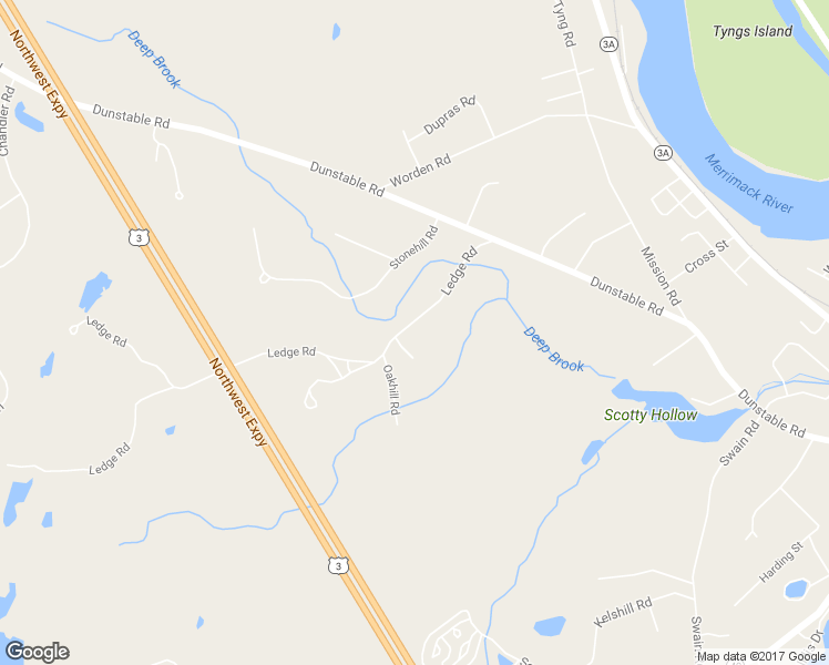 map of restaurants, bars, coffee shops, grocery stores, and more near 38 Ledge Road in Chelmsford