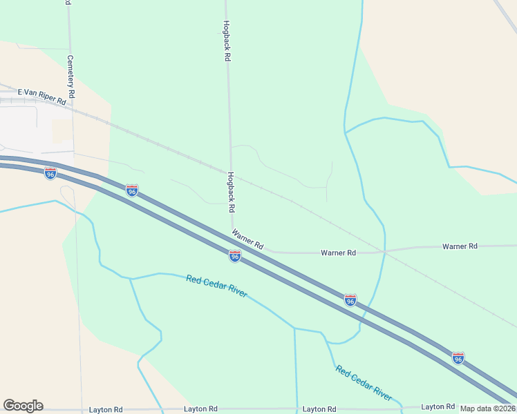 map of restaurants, bars, coffee shops, grocery stores, and more near 3204 Hogback Road in Fowlerville