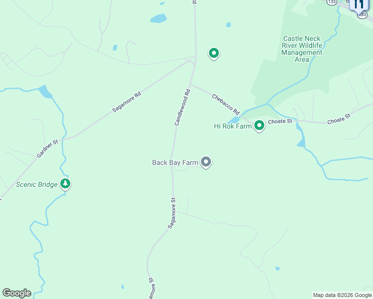 map of restaurants, bars, coffee shops, grocery stores, and more near 38 Candlewood Road in Ipswich
