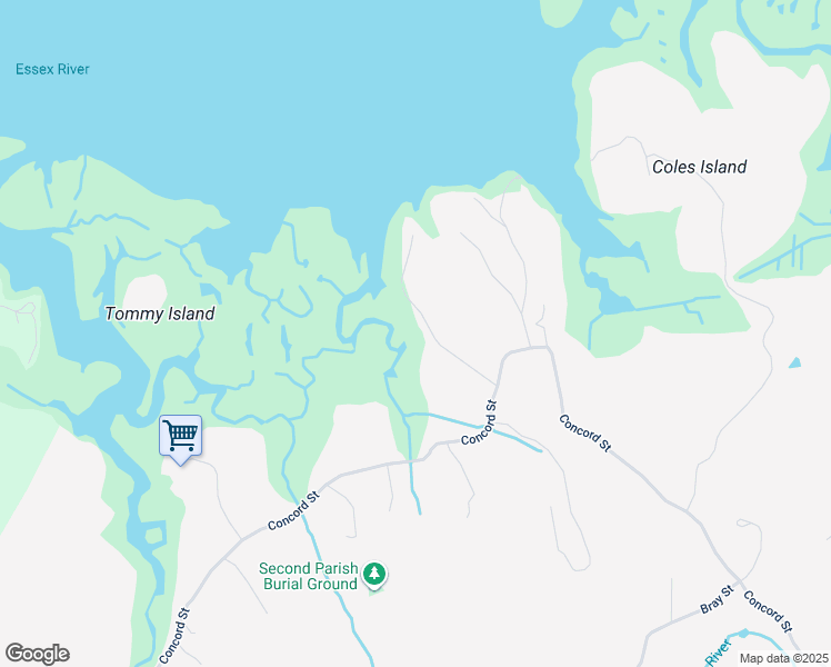 map of restaurants, bars, coffee shops, grocery stores, and more near 6 Totten Lane in Gloucester