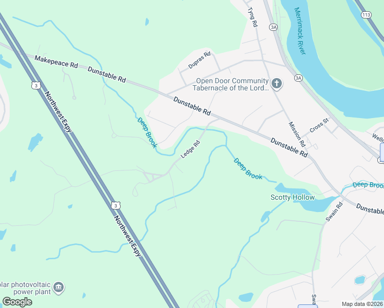 map of restaurants, bars, coffee shops, grocery stores, and more near 30 Ledge Road in Chelmsford