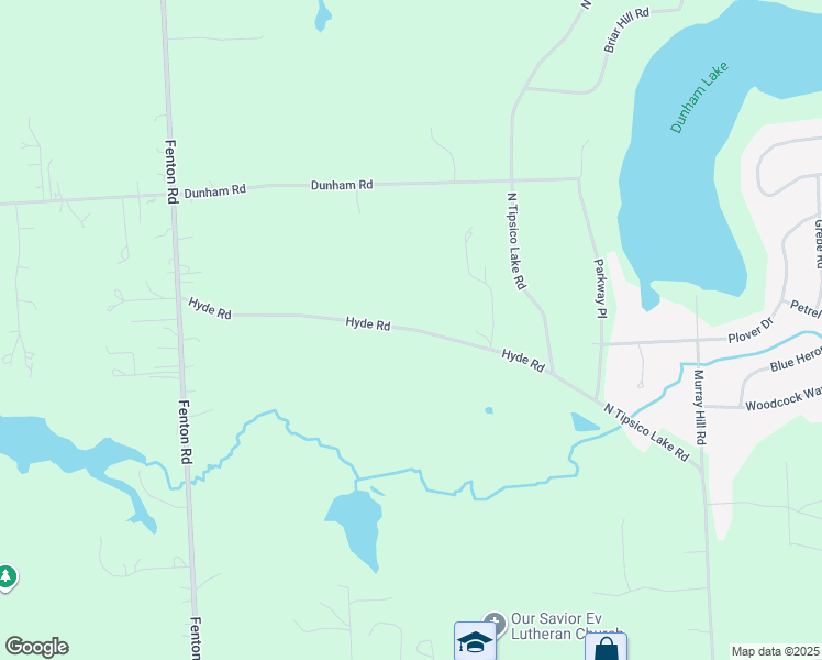 map of restaurants, bars, coffee shops, grocery stores, and more near 13430 Hyde Road in Hartland