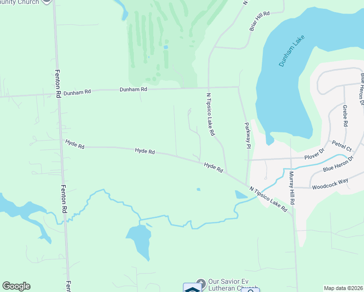 map of restaurants, bars, coffee shops, grocery stores, and more near 13489 Hyde Road in Hartland