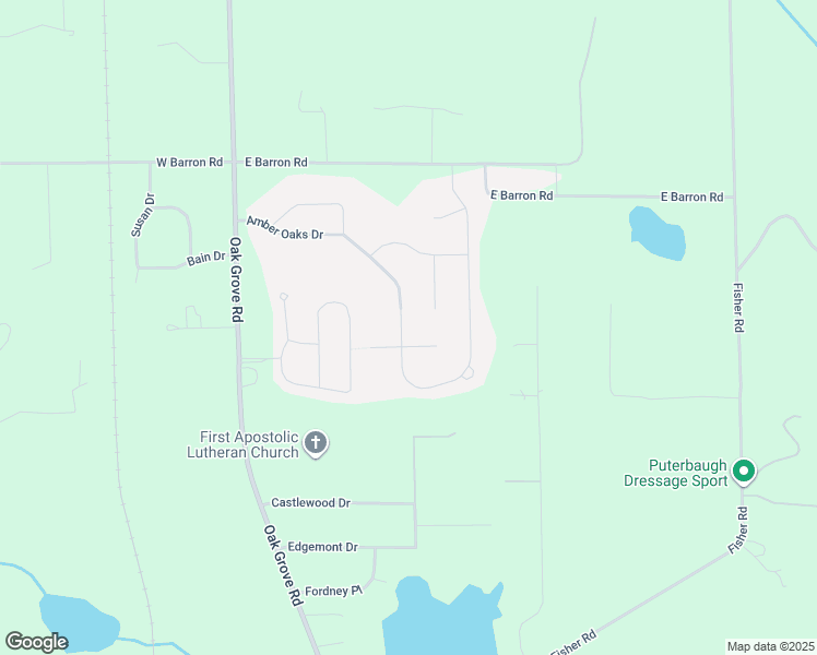 map of restaurants, bars, coffee shops, grocery stores, and more near 3541 Amber Oaks Drive in Howell