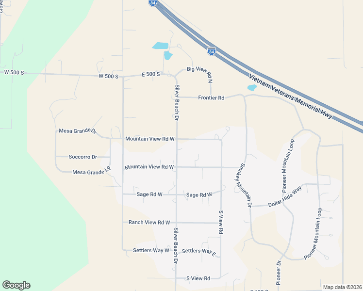 map of restaurants, bars, coffee shops, grocery stores, and more near 536 Silver Beach Drive in Jerome