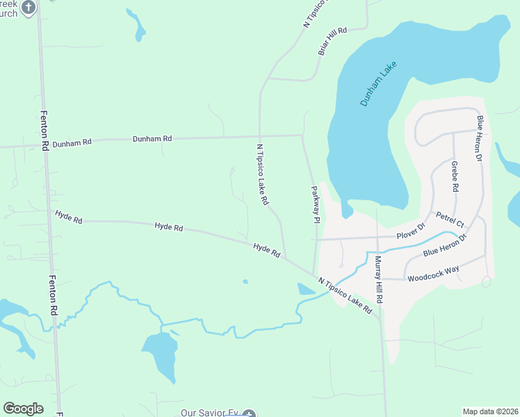 map of restaurants, bars, coffee shops, grocery stores, and more near 2731 North Tipsico Lake Road in Hartland