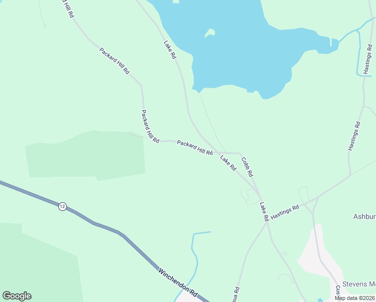 map of restaurants, bars, coffee shops, grocery stores, and more near 11 Packard Hill Road in Ashburnham