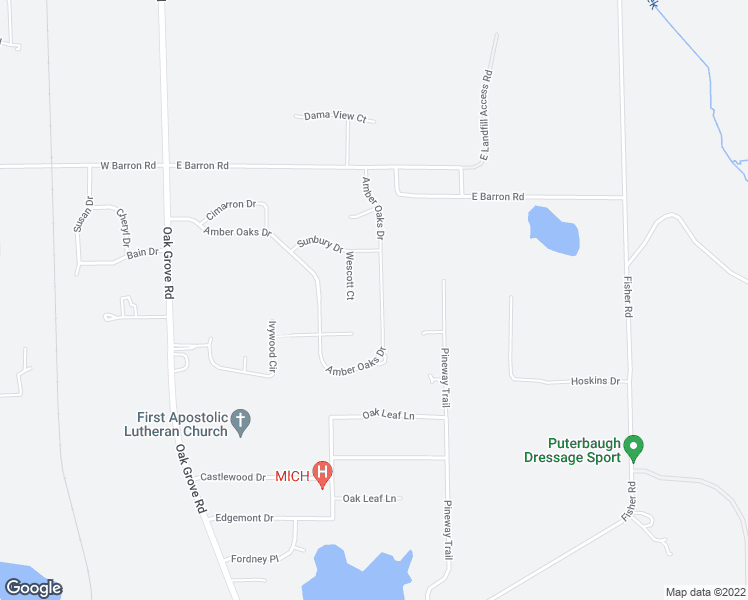 map of restaurants, bars, coffee shops, grocery stores, and more near 3687 Amber Oaks Drive in Howell