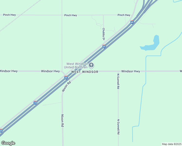 map of restaurants, bars, coffee shops, grocery stores, and more near 7262 Windsor Highway in Dimondale