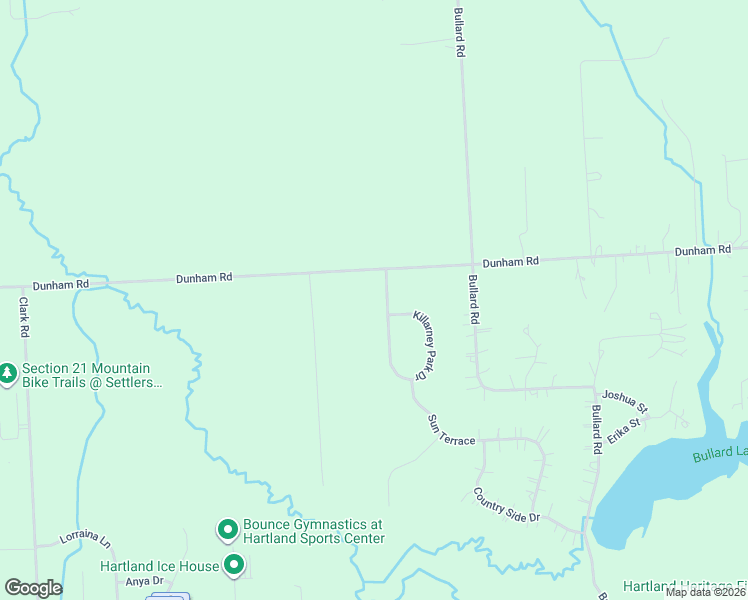 map of restaurants, bars, coffee shops, grocery stores, and more near 11788 Dunham Road in Hartland