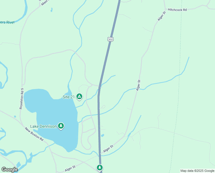 map of restaurants, bars, coffee shops, grocery stores, and more near 220 Baldwinville State Road in Winchendon
