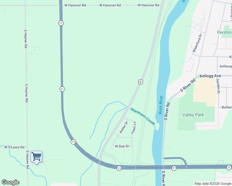 map of restaurants, bars, coffee shops, grocery stores, and more near 2300 Afton Road in Janesville