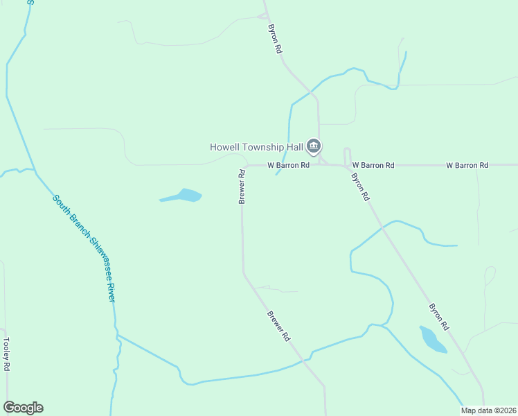 map of restaurants, bars, coffee shops, grocery stores, and more near 3430 Brewer Road in Howell