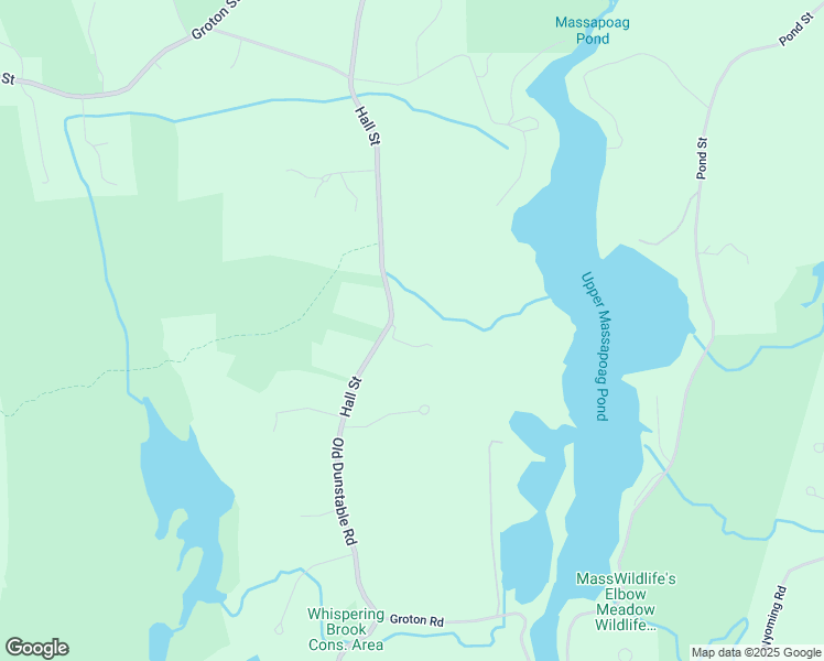 map of restaurants, bars, coffee shops, grocery stores, and more near 264 Hall Street in Dunstable
