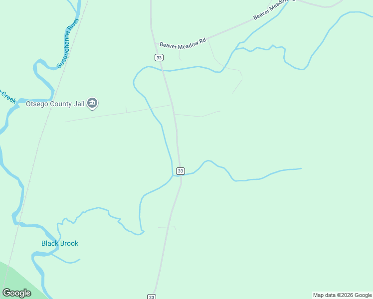map of restaurants, bars, coffee shops, grocery stores, and more near 1007 County Highway 33 in Cooperstown