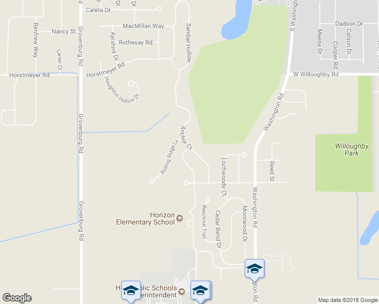 map of restaurants, bars, coffee shops, grocery stores, and more near 2361 Anchor Court in Delhi charter Township