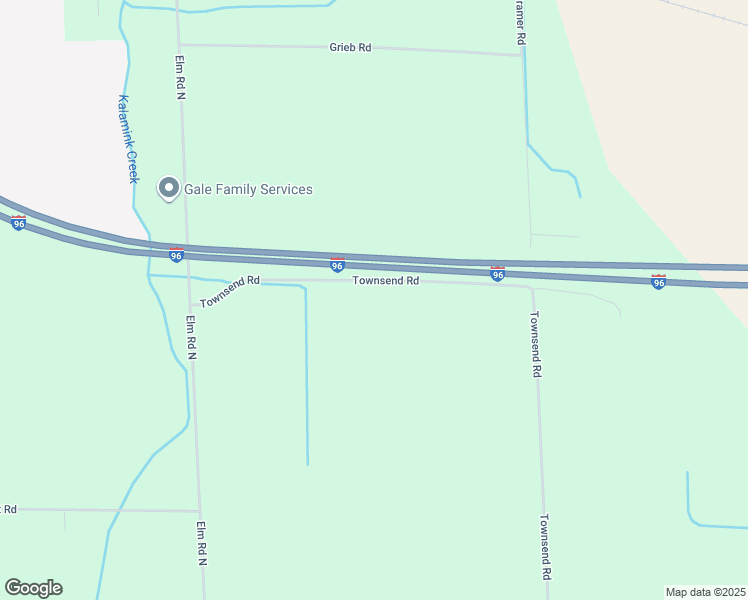 map of restaurants, bars, coffee shops, grocery stores, and more near 4950 Townsend Rd in Webberville