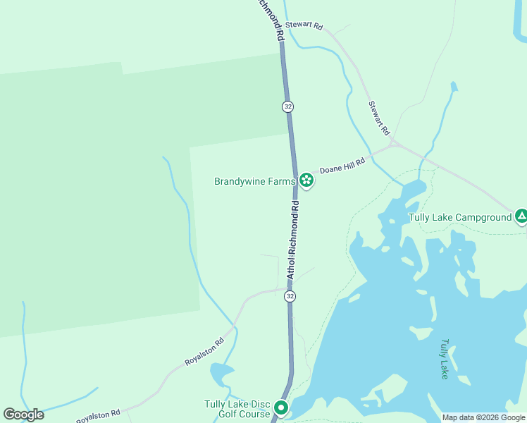 map of restaurants, bars, coffee shops, grocery stores, and more near 45 Athol-Richmond Road in Royalston
