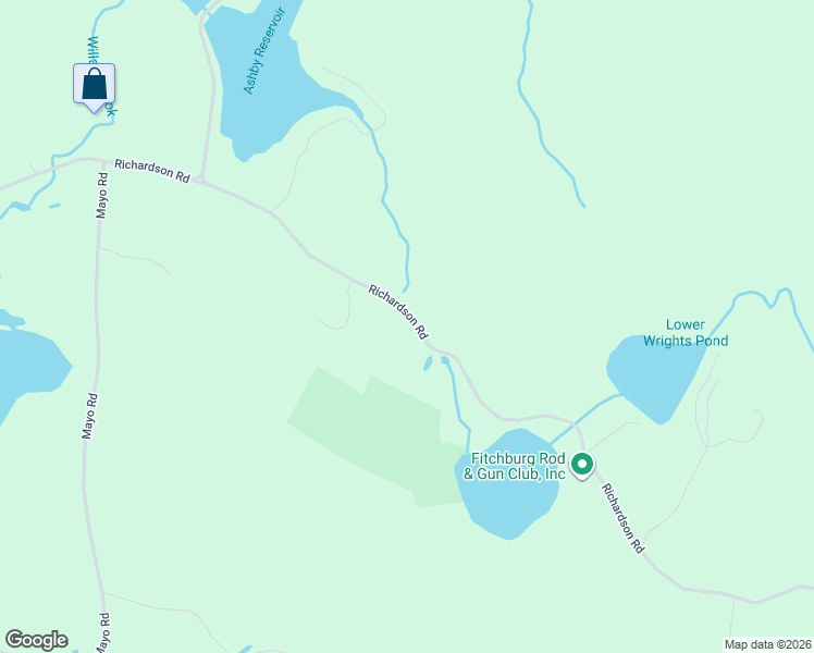 map of restaurants, bars, coffee shops, grocery stores, and more near 702 Richardson Road in Ashby