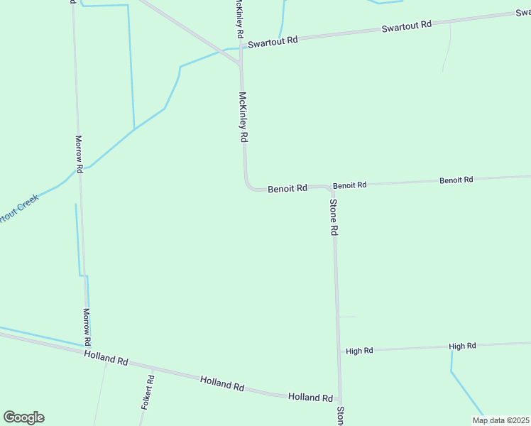 map of restaurants, bars, coffee shops, grocery stores, and more near 6473 Benoit Road in Clay Township