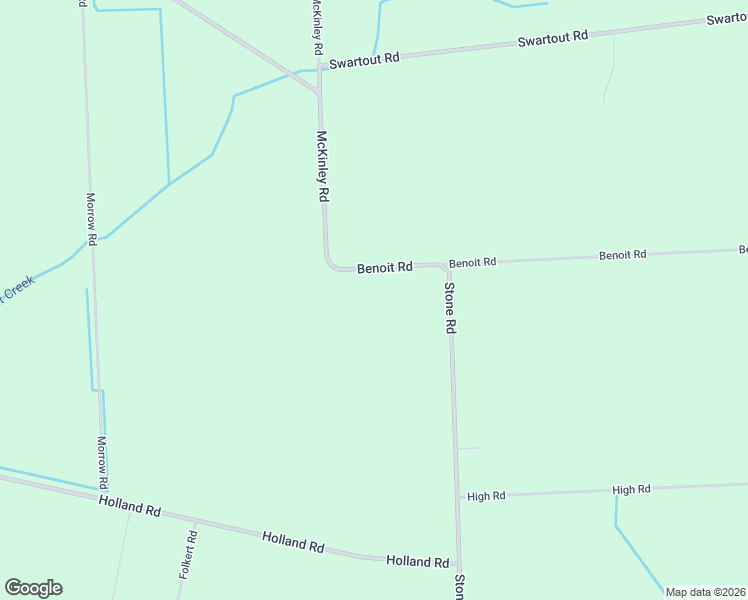 map of restaurants, bars, coffee shops, grocery stores, and more near 6473 Benoit Road in Clay Township