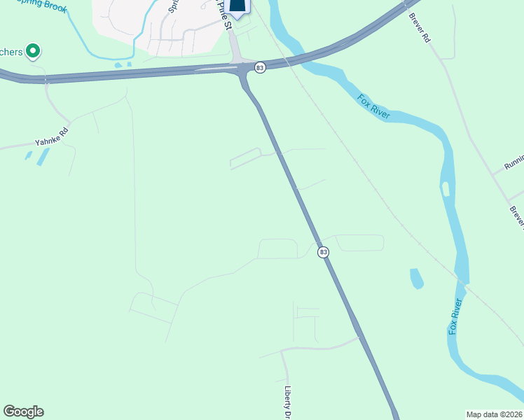 map of restaurants, bars, coffee shops, grocery stores, and more near 2049 South Pine Street in Burlington