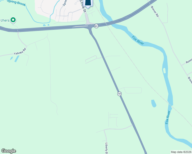 map of restaurants, bars, coffee shops, grocery stores, and more near 2049 South Pine Street in Burlington