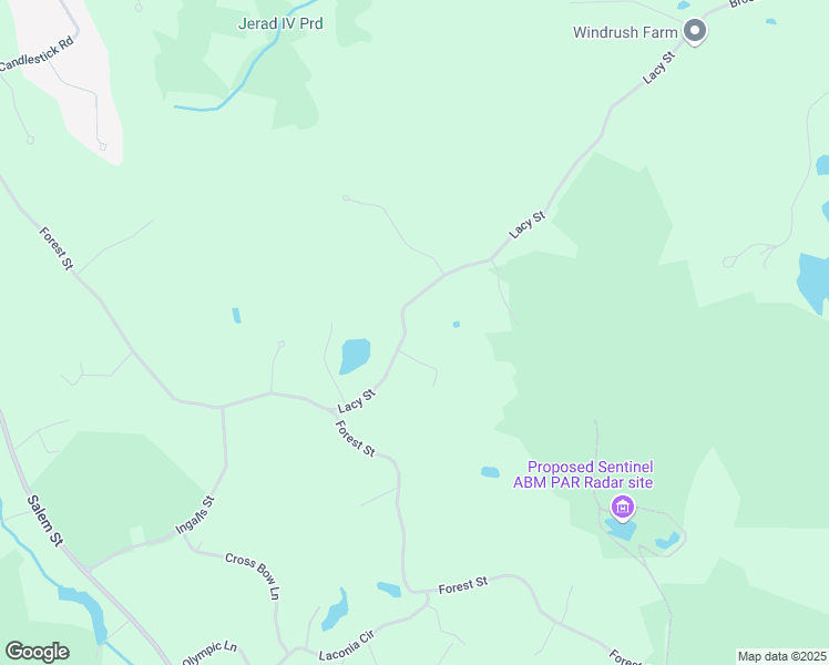 map of restaurants, bars, coffee shops, grocery stores, and more near 95 Lacy Street in North Andover