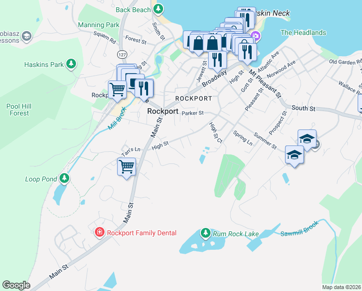 map of restaurants, bars, coffee shops, grocery stores, and more near 3 Derby Court in Gloucester