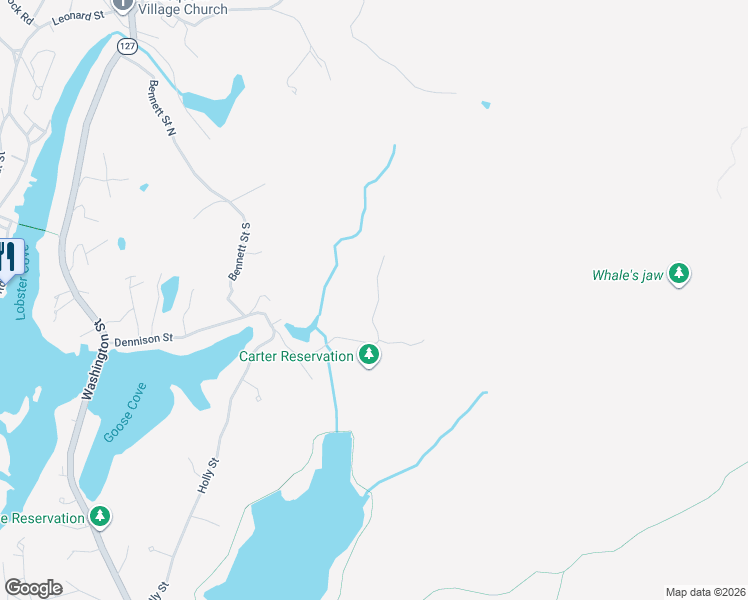 map of restaurants, bars, coffee shops, grocery stores, and more near 129 Dennison Street in Gloucester