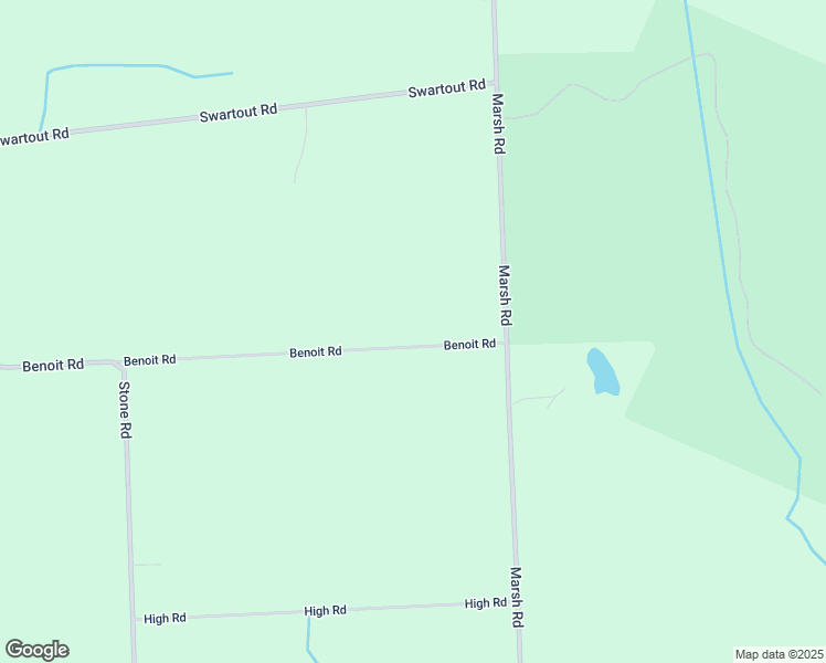 map of restaurants, bars, coffee shops, grocery stores, and more near 6085 Benoit Road in Clay Township