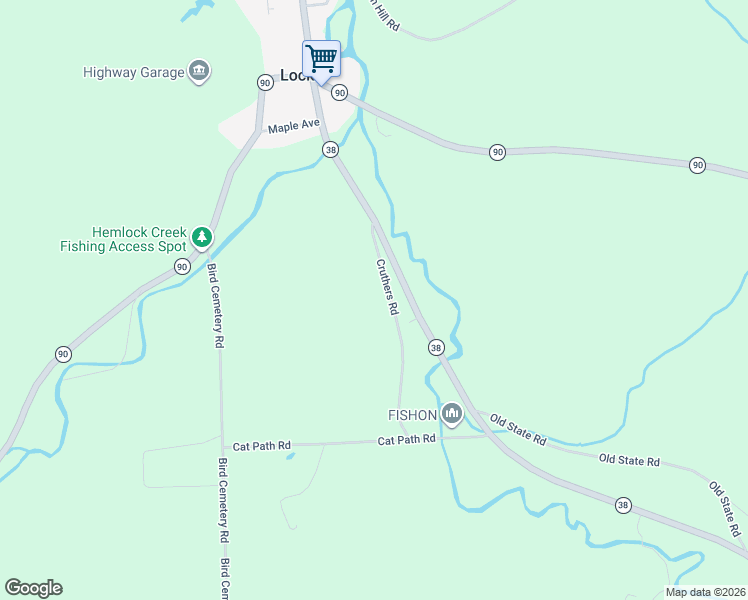 map of restaurants, bars, coffee shops, grocery stores, and more near 175-185 Cruthers Rd in Moravia
