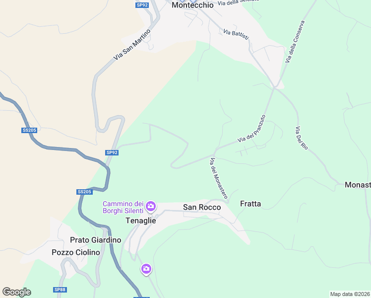 map of restaurants, bars, coffee shops, grocery stores, and more near 20 Via di Carnano in Provincia di Terni