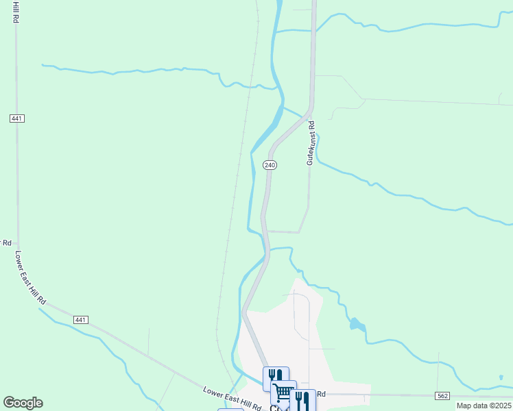 map of restaurants, bars, coffee shops, grocery stores, and more near 8456 State Road in Colden