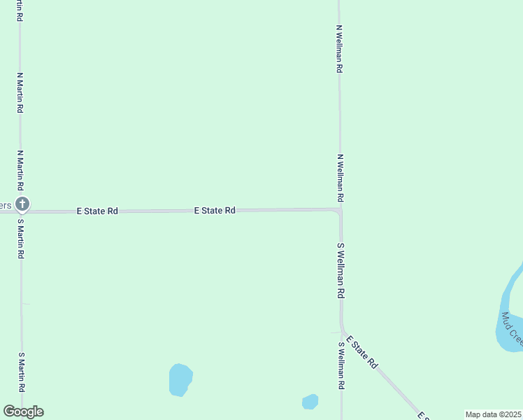 map of restaurants, bars, coffee shops, grocery stores, and more near 6820 East State Road in Woodland