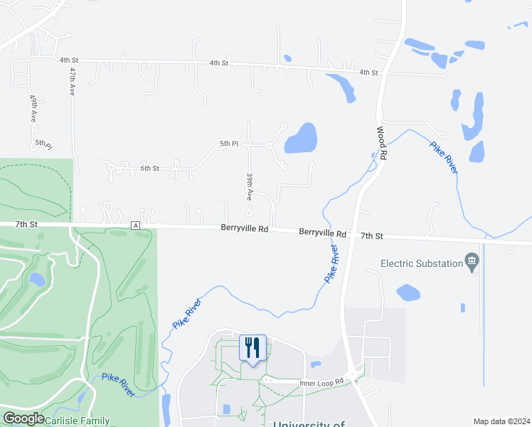 map of restaurants, bars, coffee shops, grocery stores, and more near 648 37th Avenue in Kenosha