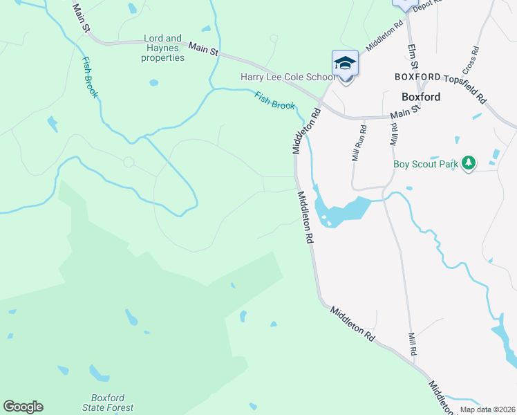 map of restaurants, bars, coffee shops, grocery stores, and more near 227 Townsend Farm Road in Boxford