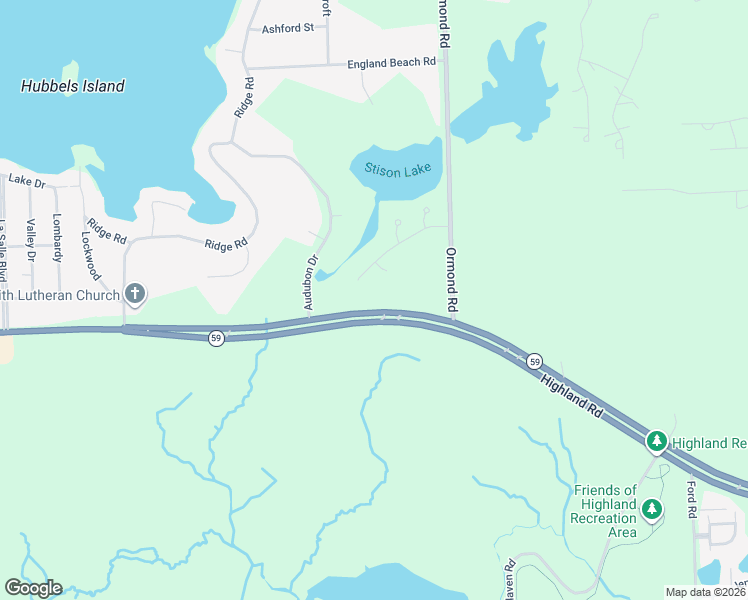 map of restaurants, bars, coffee shops, grocery stores, and more near 4094 Lake Stison Drive in White Lake charter Township