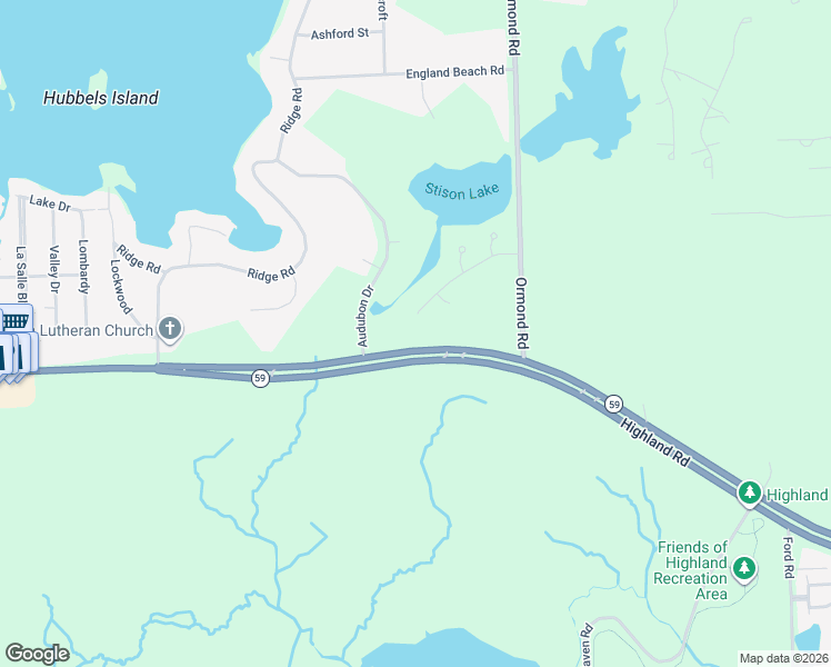 map of restaurants, bars, coffee shops, grocery stores, and more near 4094 Lake Stison Drive in White Lake charter Township